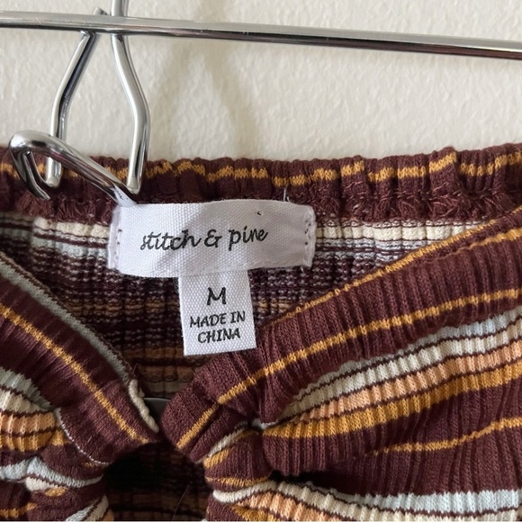 Stitch & Pine Romper Women’s Medium Bandeau Retro Boho 60’s 70’s Festival Boho - Picture 9 of 10